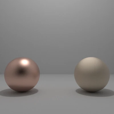 Spheres of gold and generic materials